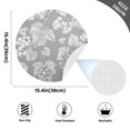 thumbnail image 2 of Ryvnso Grape Pattern on Gray Round Plate Mats Dining Table Placemat Set of 4 for Holiday Decoration, 2 of 7