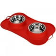thumbnail image 3 of Cuenco de silicona para comida, cuenco doble antideslizante para mascotas, cuenco de alimentación para gatos, cuenco antideslizante para mascotas, tecnología de vanguardia, 3 of 8