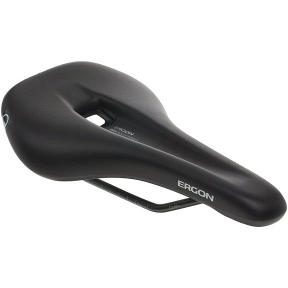 Ergon SM Sport Saddle Chromoly Black Men's Small Medium Synthetic Cut Out