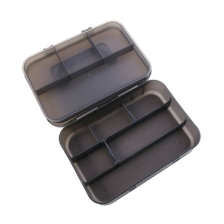 Fishing Tackle Box Lure Storage Box Double Layers Organizers with Removable Dividers Portable Storage Tray Organizers