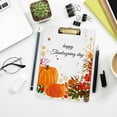 thumbnail image 7 of FMSHPON Pumpkin Leaves Thanksgiving Day Clipboard Hardboard Wood Nursing Clip Board and Pull for Standard A4 Letter 13x9 inches, 7 of 7