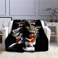 thumbnail image 1 of Manta de franela con estampado de Gundam, traje móvil, manta cálida de dibujos animados para camas, manta de Picnic, forros de cama, regalo de cumpleaños, 1 of 4