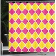 thumbnail image 3 of Ambesonne Abstract Shower Curtain, Colorful Modern Patterns, 69"Wx84"L, Yellow Hot Pink, 3 of 4