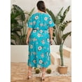 thumbnail image 2 of U.Vomade Women's Plus Size Dress Floral Button Dress, 2 of 6
