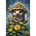 thumbnail image 1 of (w2686) Resina Con Diamantes La Serie Little Hedgehog Animal 30*45CM, 1 of 9