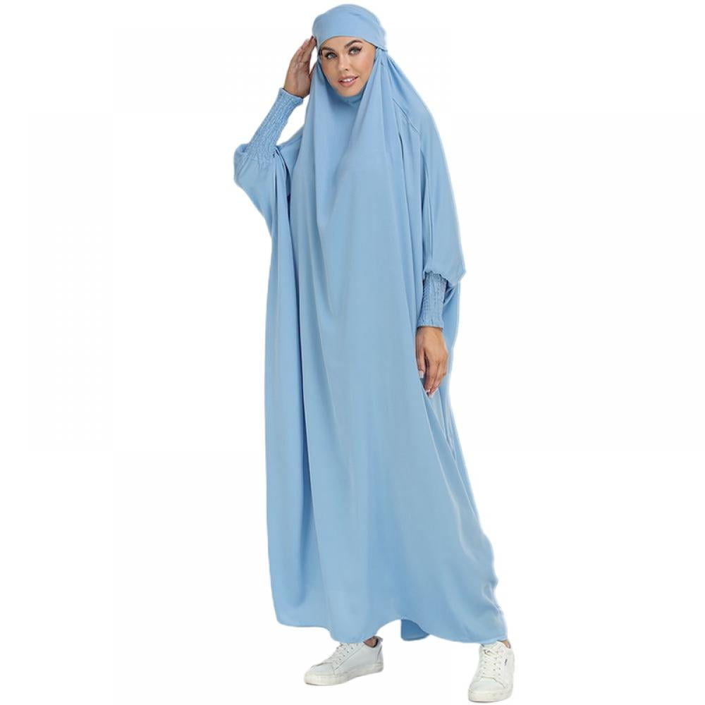 Prayer Clothes for Muslim Women Islamic Abaya Suit Maxi Skirt Hooded