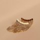 thumbnail image 5 of Pendientes de cascada con cadena de oro llamativos para mujer, barra curvada de moda, borla larga, flecos, lámpara colgante, joyería de moda, regalos, 5 of 5