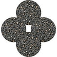 thumbnail image 2 of Coolnut Black Leopard Round Placemats Waterproof Non-Slip Washable Place Mats Polyester Table Mats Set of 1 Heat Resistant for Home Kitchen Holiday Party Home Decor Gifts, 2 of 7