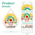 thumbnail image 7 of WaaHome Welcome Sign for Classroom Door Decorations 11.5" Welcome to Our Classroom Door Hanger Back to School Decor Hanging Signs for Classroom Door Wreath Bulletin Board Decorations Teacher Supplies, 7 of 7