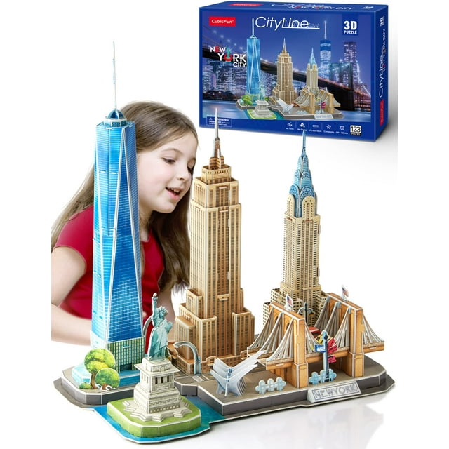 Puzzle 3D CubicFun New York City para niños de 8 a 12 años