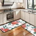 thumbnail image 3 of Kitchen Rugs Sets Of 2,Pioneer Flower Floral Print Pattern Anti Fatigue Kitchen Mat Rugs Non Slip Washable,Decorative Kitchen Floor Mats for Kitchen,Sink,Laundry,17"x47"+17"x47", 3 of 5