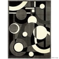 thumbnail image 2 of Allstar Grey Area Rug. Contemporary. Abstract. Traditional. Geometric. Formal. Shapes. Circles (3' 9" x 5' 1"), 2 of 7