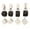 Black and white, variant on 4pcs Tablecloth Weights Marble Stone Table Cloth Hangers Indoor Outdoor Square Heavy Table Cover Holder with Metal Clip