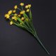 thumbnail image 4 of 24 Unids Flores Artificiales Plantas Al Aire Libre, 8 Ramas Faux Plastic Greenery Arbustos Plantas Colgando Maceta Cocina Hogar Boda Oficina Jardín Decoración Amarillo, 4 of 10