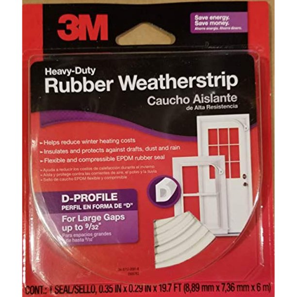 Heavy Duty Rubber Weatherstrip DProfile