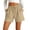 Beige, variant on Cotton Linen Shorts for Women Wide Leg Comfy Shorts Elastic Drawstring Waist Lightweight Summer Lounge Shorts with Pockets