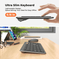 thumbnail image 3 of Meetion Multi-Device Keyboard and Mouse, Ultra Thin, Wireless Bluetooth, Rechargeable, 3 of 9