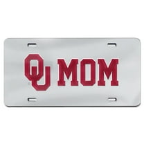 NCAA Oklahoma Mom Silver Mirror License Plate