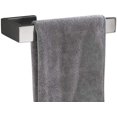 thumbnail image 2 of Toallero con aro para toallas, montaje de acero inoxidable 304, soporte para toallas con superficie cepillada, accesorios de baño, 2 of 5