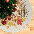thumbnail image 5 of FMSHPON Thanksgiving Autumn Leaves Xmas Christmas Tree Skirt Stand Mat for Holiday Party Decoration Indoor Outdoor 36 inches, 5 of 6