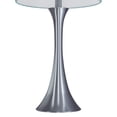 thumbnail image 4 of Porch & Den  Bakkom 24" Metal Table Lamp (Set of 2) Brushed Nickel/Turquoise Shade, 4 of 5
