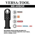 thumbnail image 2 of Versa Tool MBMTKIT10 3 Piece Universal MultiTool Wide Cut Oscillating Accessory Kit Rep DeWalt DWA4231, 2 of 2