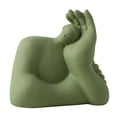 thumbnail image 1 of Escultura creativa de personaje abstracto para decoración de oficina. Verde, 1 of 9