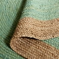 thumbnail image 5 of SAFAVIEH Natural Fiber Cebrail Geometric Area Rug, Teal/Natural, 5' x 8' Oval, 5 of 7