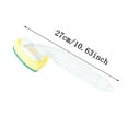 Sponge Brush Refills with Handle, Dish Wand Refill Replacement Heads Set, Soap Dispenser