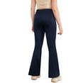 thumbnail image 3 of Sherrylily Girls Yoga Pants V Cross Waist Wide Leg Flare Pants High Waist Bootcut Pants with Pockets, 3 of 5