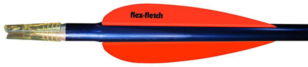 Blaze Orange Flex Fletch FFP Vanes 3" 39 Pack 