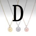thumbnail image 1 of Bupoey-collar con colgante de 26 letras para hombre y mujer, colgante con iniciales originales de Color plateado, amistad, 1 of 4