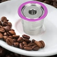 thumbnail image 4 of Capsule de café, accessoires durables de Machine à café de tasse de Capsule de café d'acier inoxydable d'argent lourd, 4 of 8