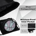thumbnail image 6 of Bocaoying Large Sports Drawstring Backpack, Waterproof Gym Backpack with Detachable Ball Mesh Bag, Foldable Drawstring Bag for Soccer and Basketball, 6 of 7