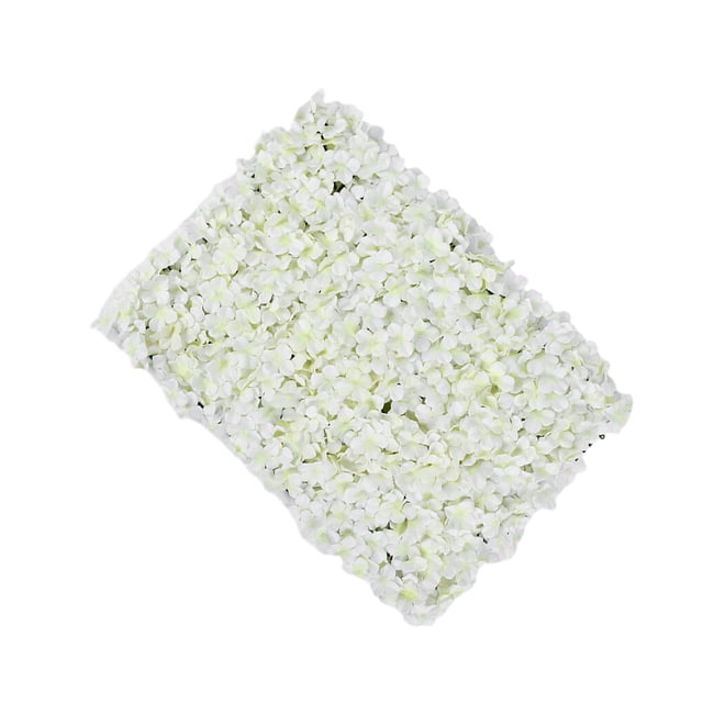 tredstone Silk Hydrangea Flowers Wall Panel DIY Wedding Background Party Decor White