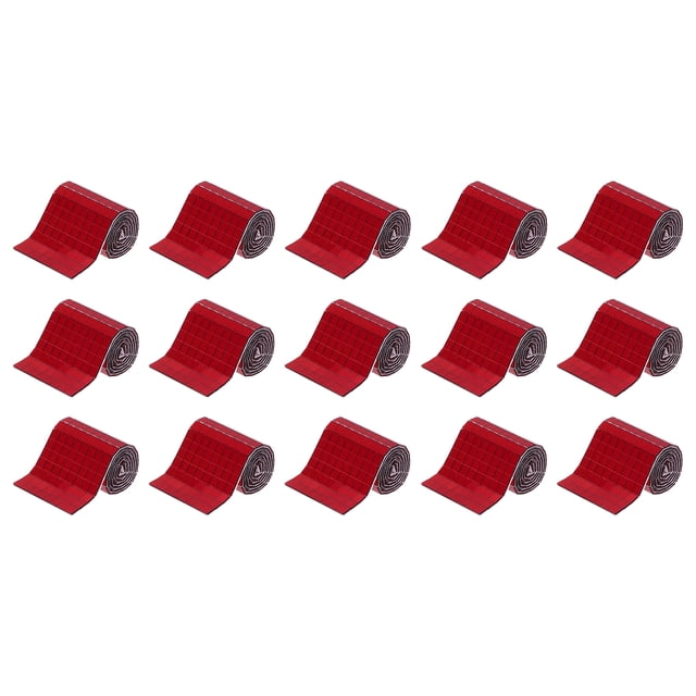 Uxcell 7200 PCS Espejos de Vidrio Azulejos de Bola de Disco Autoadhesivos Espejo Rojo Vino Mosaico de Azulejos 5 x 5mm, 15 Hojas