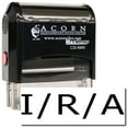 thumbnail image 1 of Large Self-Inking I/R/A Stamp with Brown Ink, 1 of 4