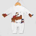 thumbnail image 4 of Calvin And Hobbes Baby Romper Toddler Long Sleeve Bodysuit Soft Skin-Friendly Jumpsuit Outfit with Snap Crotch 9-12M, 4 of 8