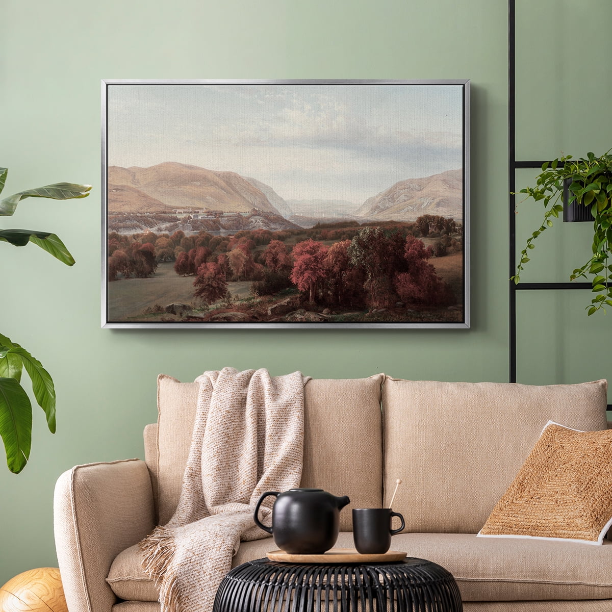 Vintage Animal Print-XVI By Wexford Home Framed in Silver Wood Gallery Wrapped Canvas 27 in. x 41 in.