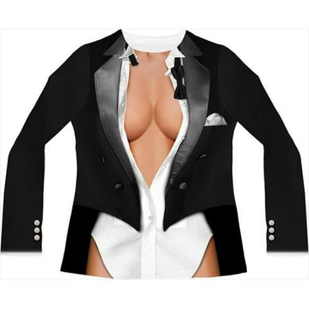 Faux Real F122157 Cleavage Tux Costume-XXL