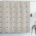 thumbnail image 1 of Ambesonne Tea Party Shower Curtain, Flowers and Cupcakes, 69"Wx70"L, Multicolor, 1 of 3