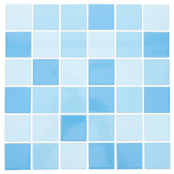 36pcs Mosaic Tile Ceramic Mosaic Tiles for Kitchen Backsplash Swimming Pool