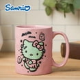 thumbnail image 5 of Silver Buffalo Sanrio Hello Kitty Halloween Frankenstein Wax Resist Ceramic Pottery Mug, 17 Ounces, 5 of 8