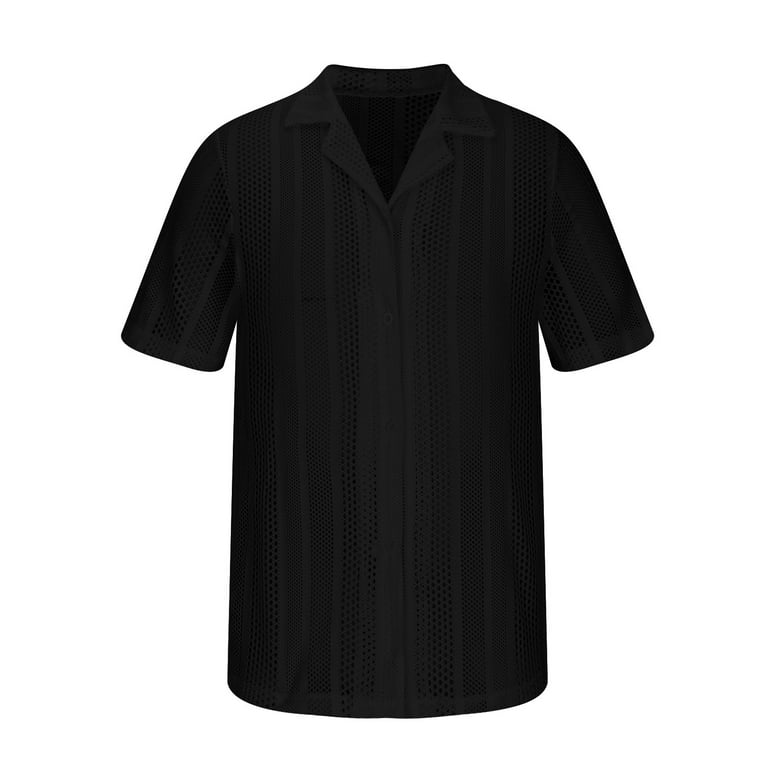 Casual Solid Lace Hollowed Out Turndown Collar Tops