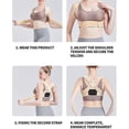 thumbnail image 5 of Back Brace And Posture Corrector For Women And Men, Posture Corrector Adjustable Back Support Adult Invisible Hunchback Belts,hww, 5 of 5