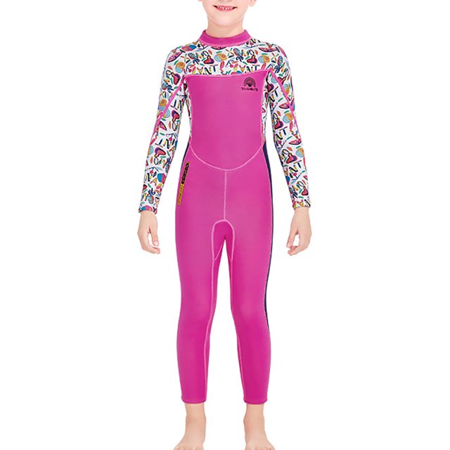 Soidarity Trajes de neopreno para niños y niñas, traje de buceo ultrafino de secado rápido, traje de baño de 2,5 MM para jóvenes, buceo, esnórquel, Deportes acuáticos Rosado SG Soidarity OD003673-04