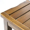 thumbnail image 2 of Soges Wood Bathroom Shower Bench Bamboo Shower Stool Non-slip Waterproof Shower Seat, Bath Shower Benches Stool for inside or outoor shower, Coffee, 2 of 7