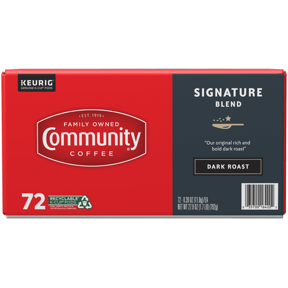 Community Coffee Signature Blend Pods for Keurig K-cups 72 Count