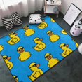 thumbnail image 3 of Cartoon Cute Duck With Glasses_A Shaggy Area Rug, Rugs for Living Room Bedroom Non Slip Door Mat Indoor Carpet Machine Washable Nursery Home Decor Floor Mats for Entryway 60x39in-#, 3 of 5