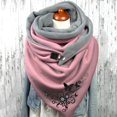 thumbnail image 2 of Écharpes Boho Vintage Imprimé Femmes Enveloppes Hiver Chaud Écharpes Courtes, 2 of 4